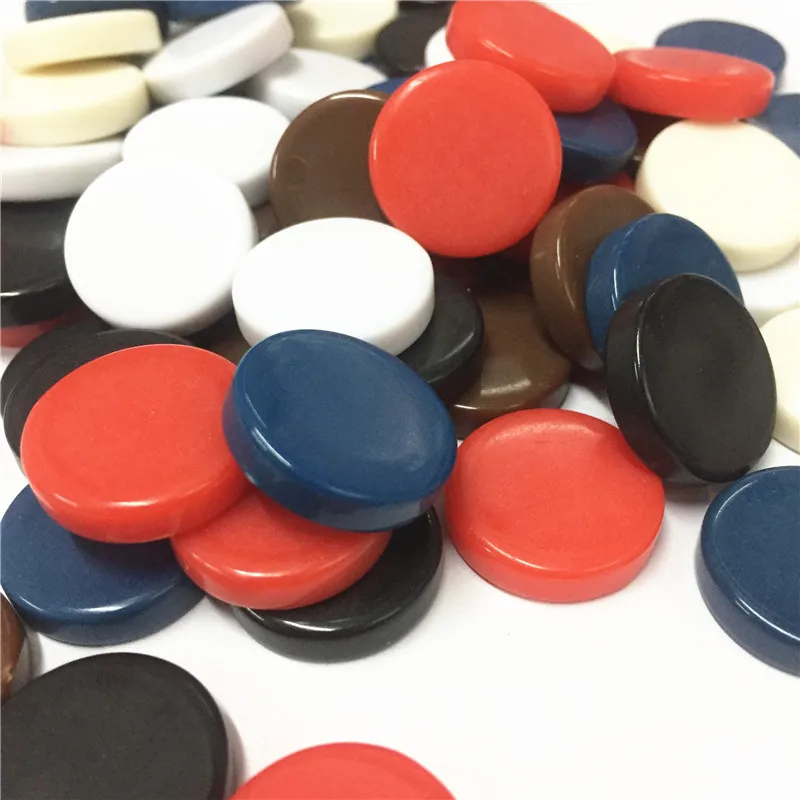 Chess Pieces And Board Chess Pieces Game Replacement Pieces 15Pcs/set 20mm新西洋双陆棋棋子骰子配件