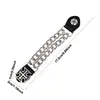 Leather Vest Extenders 2nd Amendment Double Chain Vest Extenders 4pcs Heavy-Duty Vest Extenders For Bikers Women Men 6