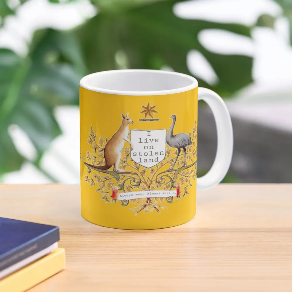 

I live on stolen land Coffee Mug Original Breakfast Cups Personalized Funnys Thermo Cups For Mug