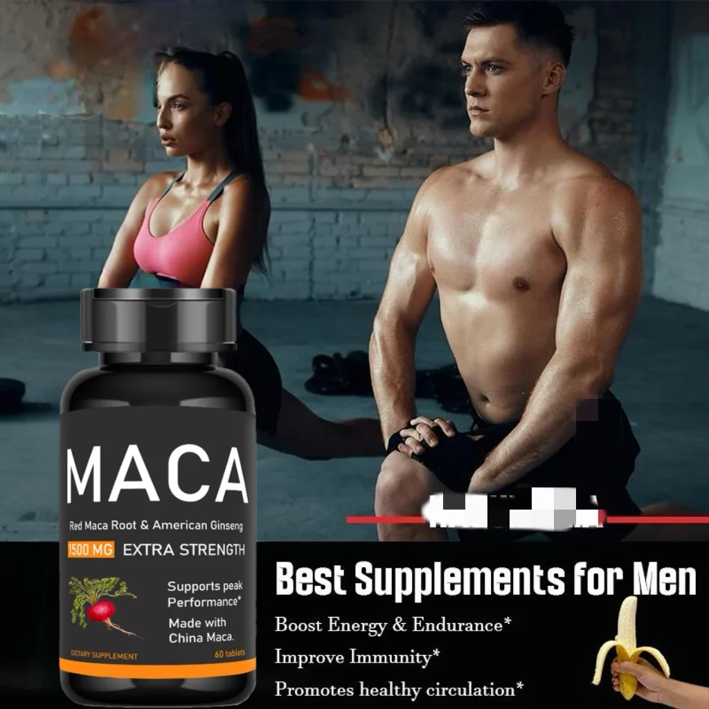 Ginseng Capsules Herbal Ginseng Pill Epimedium and American Ginseng Capsules Natural Vitality Supplement for Reproductive Health Support