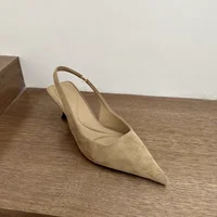 Summer Slip On Leopard Women Sandals Shoes Fashion Pointed Toe High Heel Stripper Party Ladies Sandalias Shoes 3