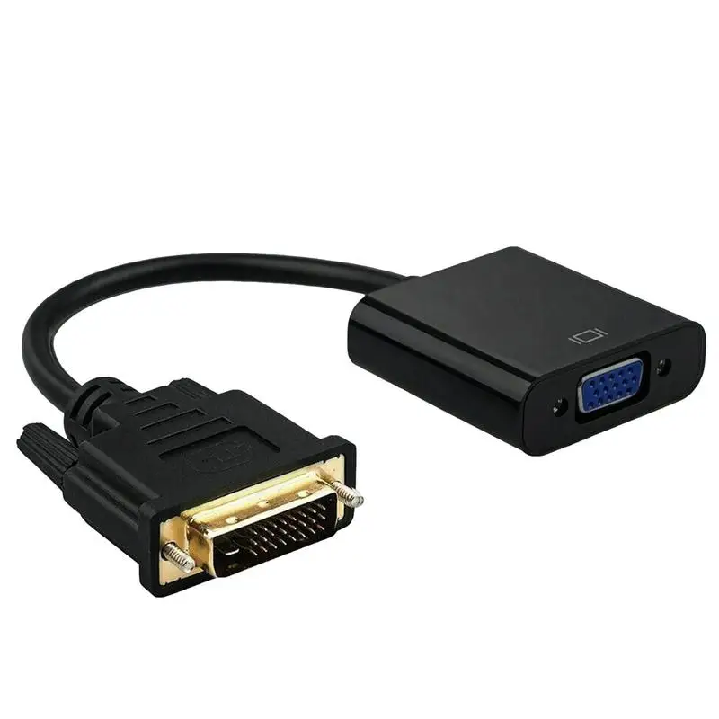 Convertitore Cavo Video Adattatore Da Dvi A Vga Full Hd 1080P Dvi-D Convertitore Cavo Da 24 + 1 25Pin A 15Pin Per Monitor Computer Pc