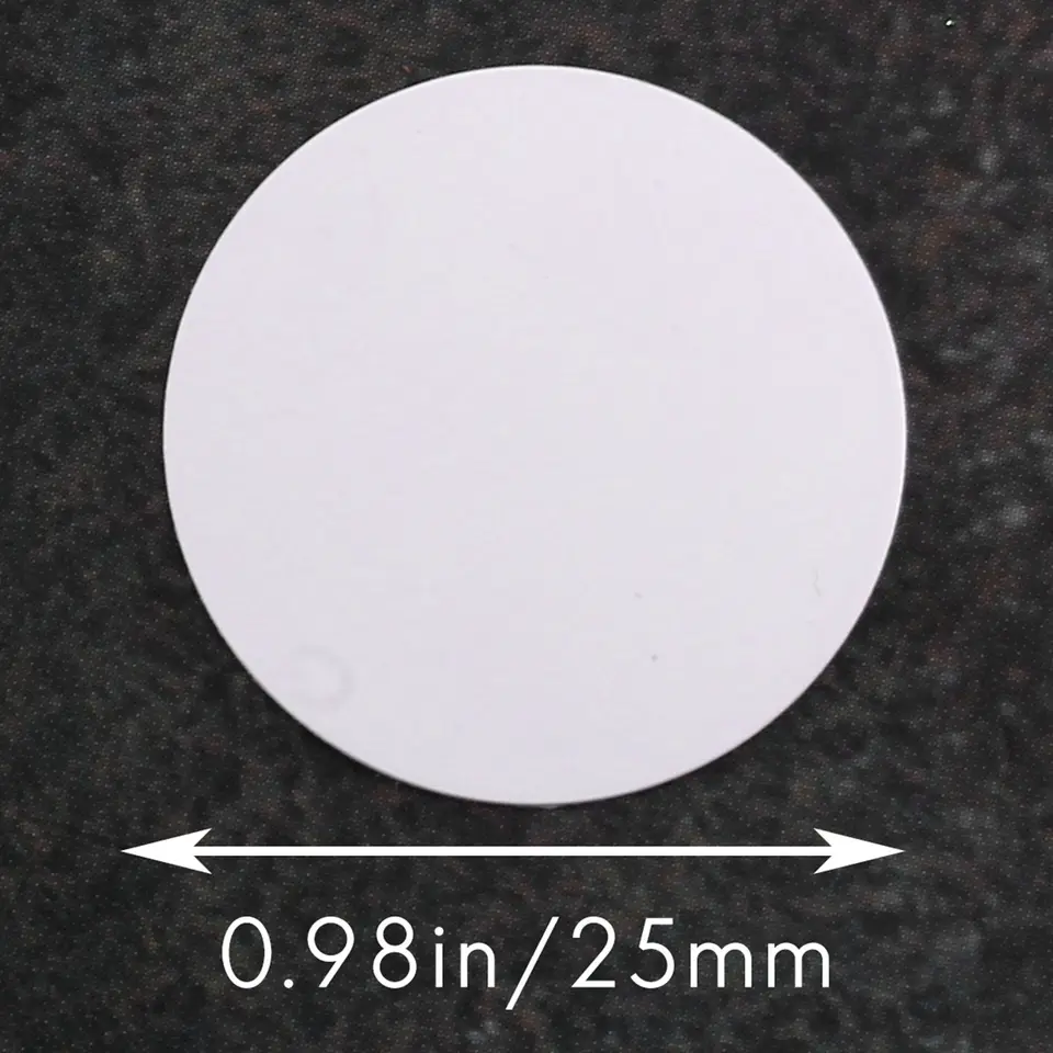 NFC 코인 태그 키 13.56MHz NTAG 215 범용 라벨 RFID 초경량 태그 라벨 휴대폰용, 10 개-Freehip.co.kr