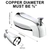 1 Pcs Sliding Bath Spout Bathtub Faucet With Diverter Fits 1/2" Copper Water Pipe  Single-lever Design Bathroom Accessories 4