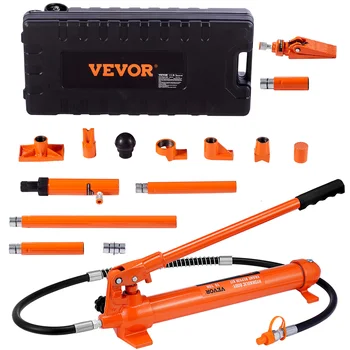 VEVOR 4/10/12/20 Ton Power Hydraulic Cylinder Jack Autobody Frame Repair Tool Kit Automotive Truck Lifting Jack Heavy Equipment 1