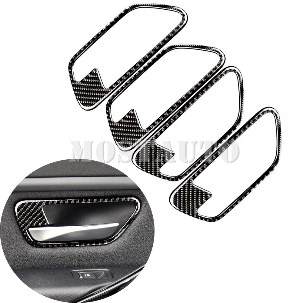 

Для BMW 3 4 серии F30 F34 мягкая карбоновая внутренняя дверная ручка Автомобильная рамка отделка крышка 2013-2019 4 шт. (2 цвета)