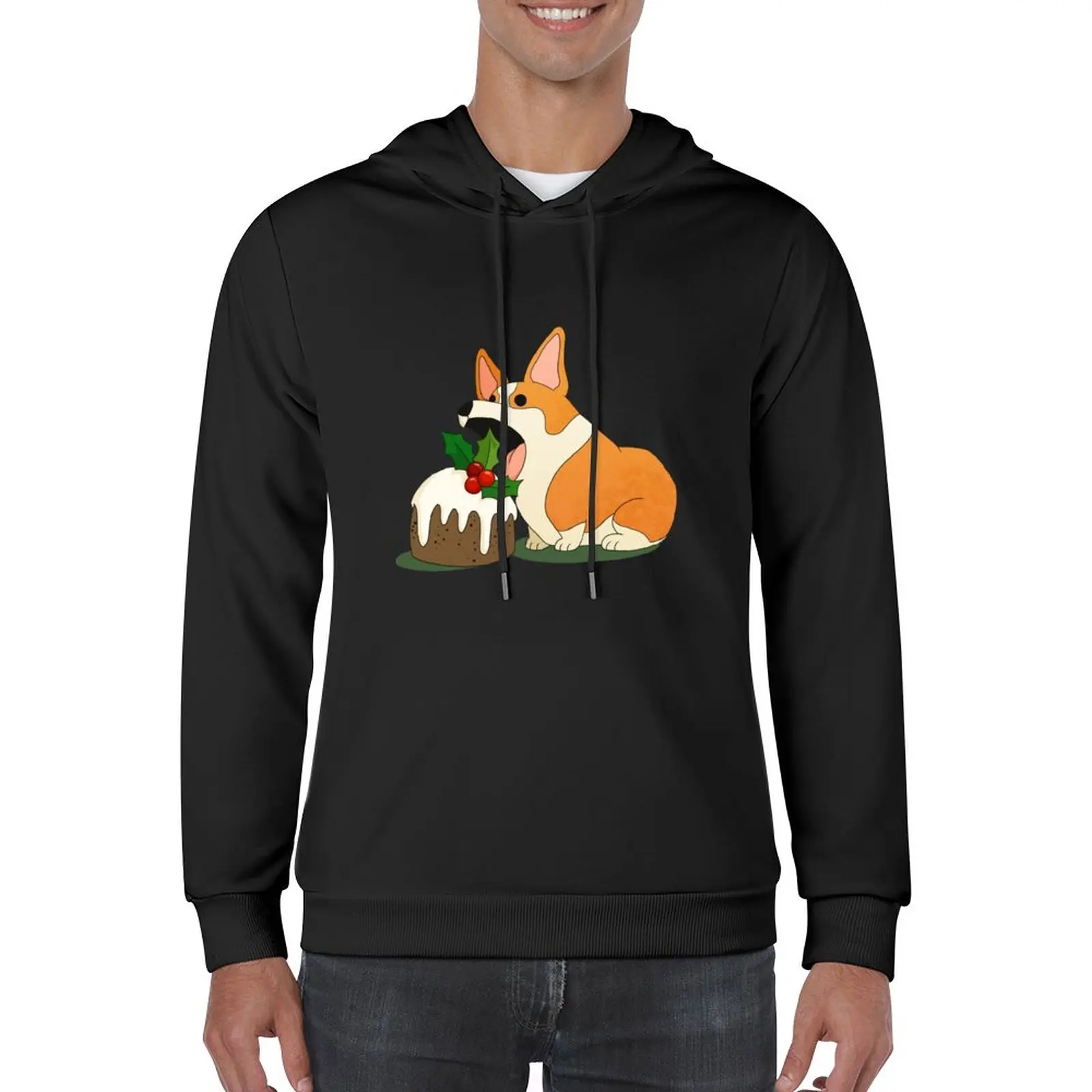 

New Christmas Corgi Pullover Hoodie men's autumn clothes men's clothes essentials hoodie