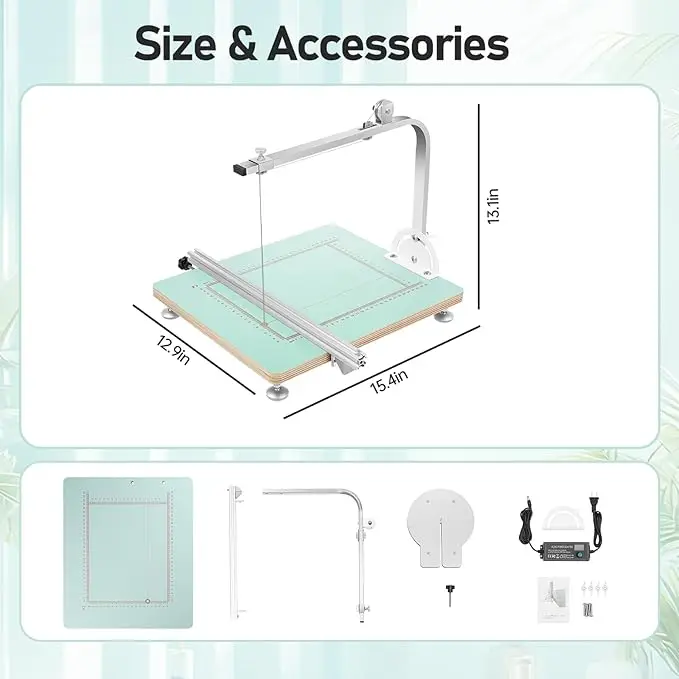 72W Portable Hot Wire Stainless Steel Support Foam Cutting Table Cutter Machine