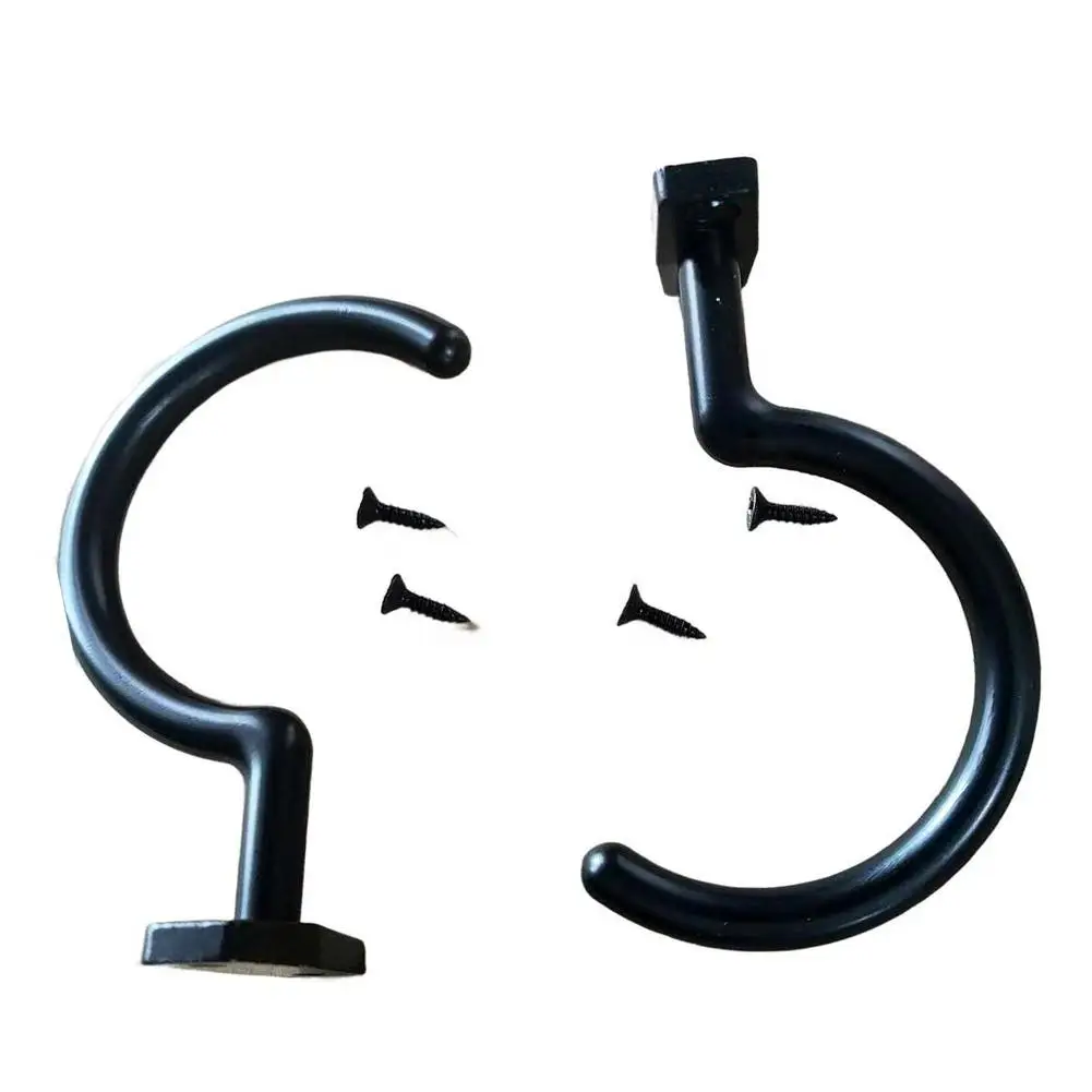 2pcs Billiard Table Hooks 9x5.5cm Iron Triangle Rack Hanging Hook With Screws For Snooker Billiard Tripod Hook Accessories