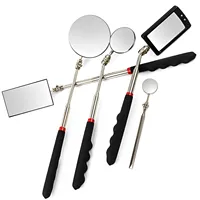 360° Inspection Mirror LED Light Telescoping Mirrors Extend Mechanic Tools Inspection Mirror Telescopic Handle Repairing Tools 1