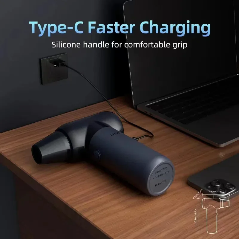 Wireless Hair Dryer 180000RPM Wind Speed 50m/s For Car  Keyboard Computer Cleaning Hair Dryer High-Performance Electric Blower 6