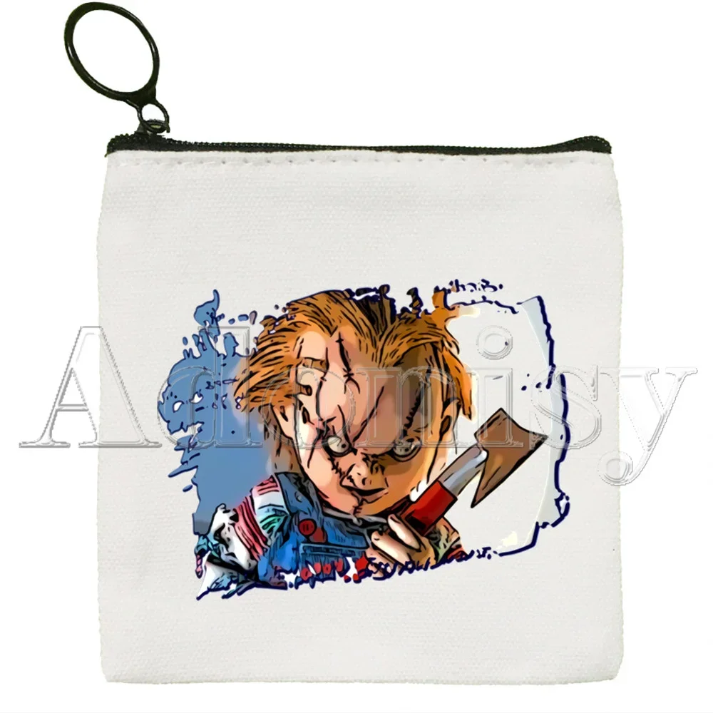 Chucky Canvas Coin Purse Coin Purse Collection Canvas Bag Small Wallet Zipper Key Bag Hand Gift