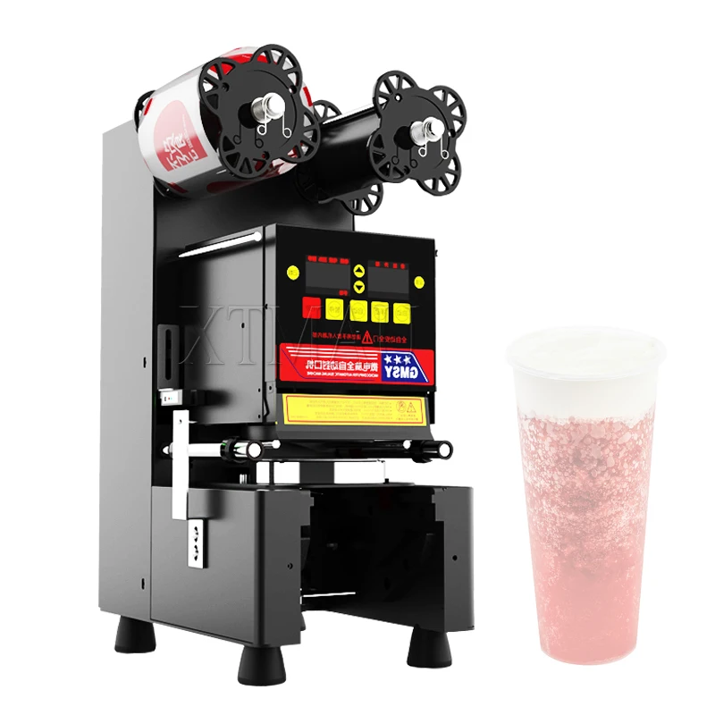 

Rofessional Fully Automatic Cup Sealing Machine Stainless Steel 90/95mm Plastic Paper Milk Tea Sealer Bubble Tea Equipment