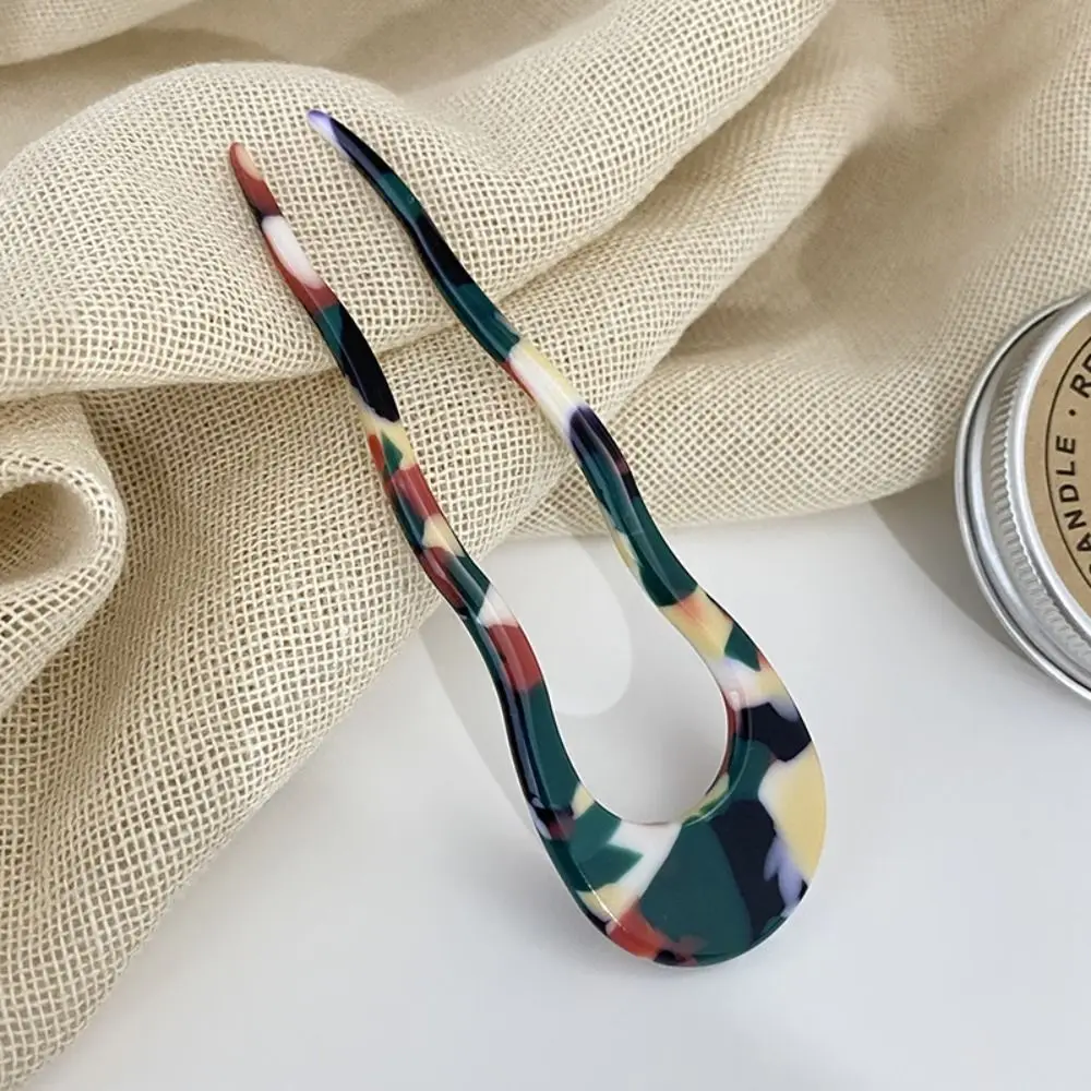 thumbnail image 1 of New Creative Design Hair Fork U-Shaped Hair Accessory Hair Sticks Resin Hair Styling Tools For Women, 1 of 4