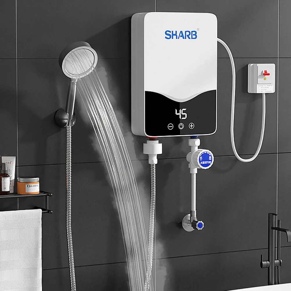 agua quente display digital 110v 220v 5500w 05