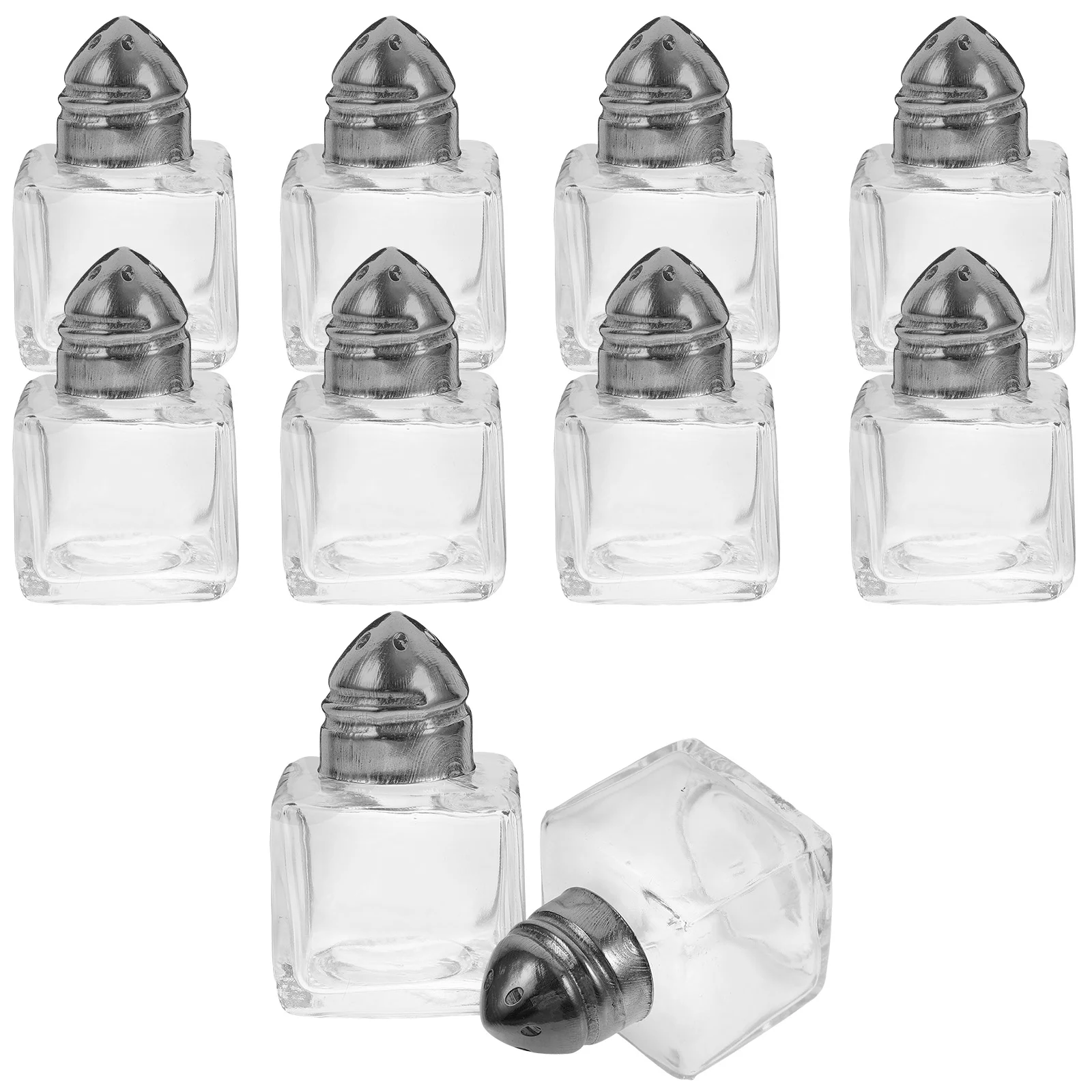 

20 Pcs Multi-purpose Seasoning Bottle Portable Mini Pepper Bottles Glass Salt Shakers