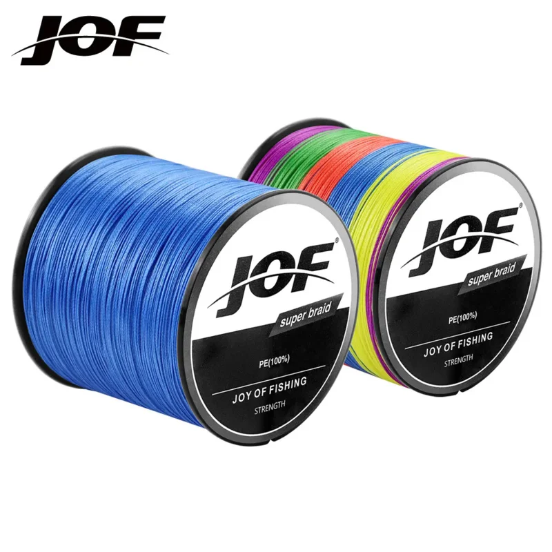 

JOF 4 Strands 8 Strands 500M PE Braided Fishing Line tresse peche Saltwater Fishing Weave Multifilament 4/8 Threads