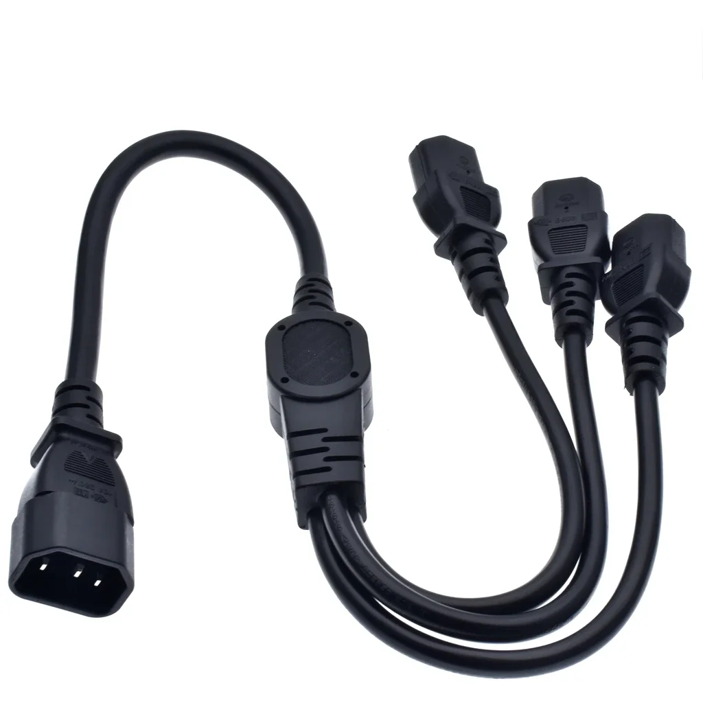 IEC 320 C14  ÷- Y Ÿ ø  ڵ, C14-3 x C13, 250V, 10A, 0.3M, 0.6M, Ʈ 1 