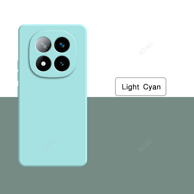 Premium Liquid Silicone Phone Case - Soft Gel Original Square Protective Back Cover