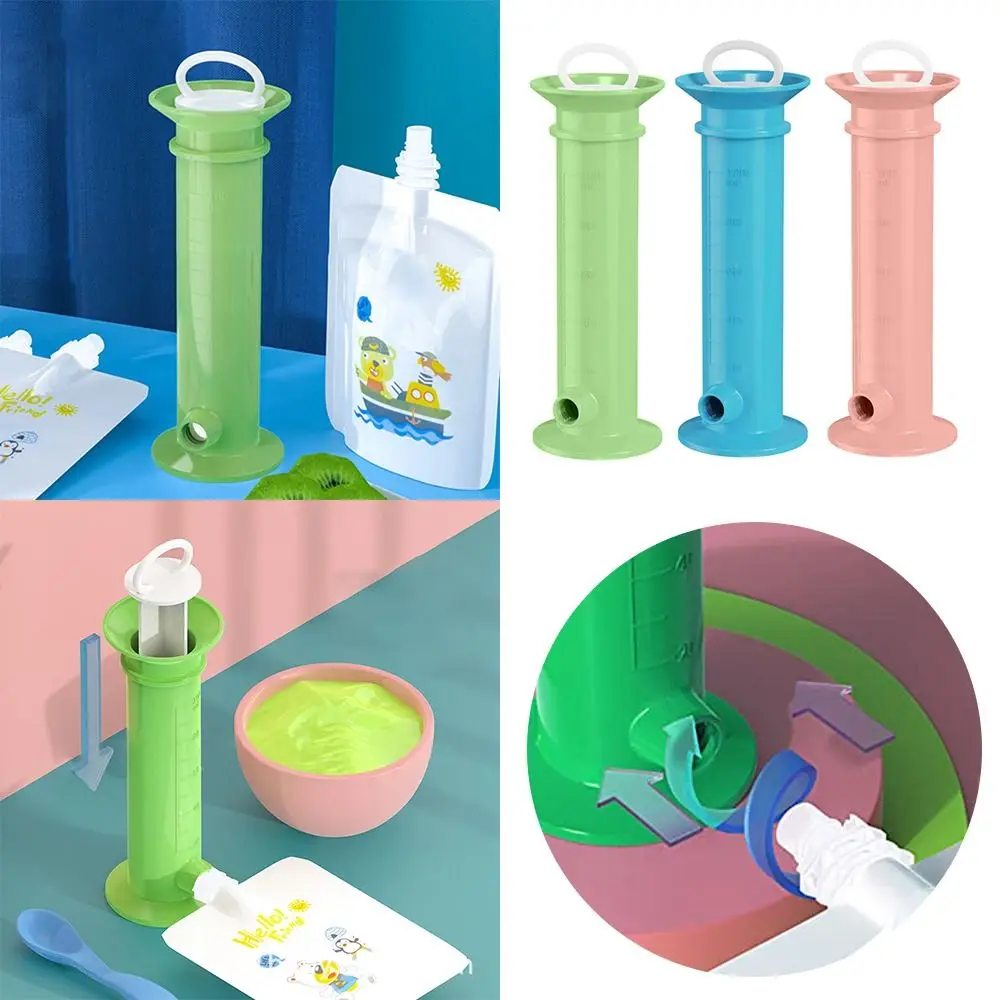 Easy to Clean Toddlers Scale Baby Food Pouch Filler Food Dispenser Fruit Puree Pouch Filling Station