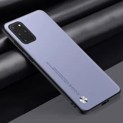 Luxury PU Leather Silicone Protective Phone Case - Premium Back Cover in Elegant Design - Samsung S20 (Light Purple)
