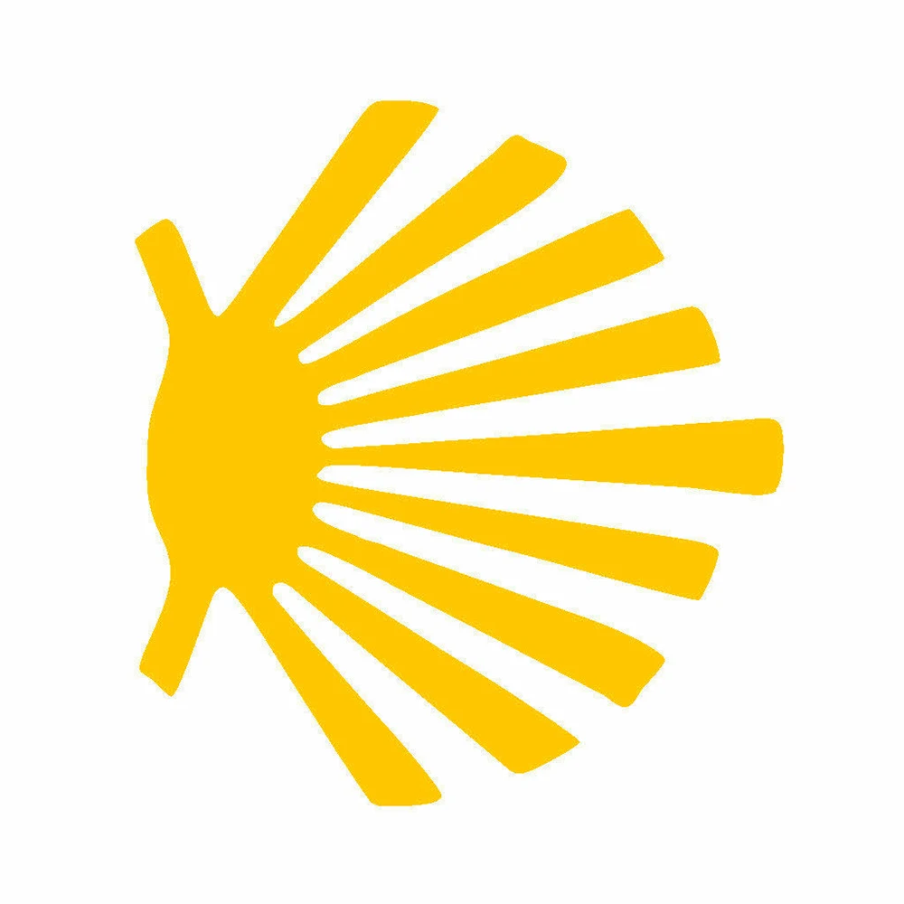 Camino de Santiago 자동차 비닐 스티커의 상징 Windows 범퍼 장식 광택 필름 데칼 튜닝 부품