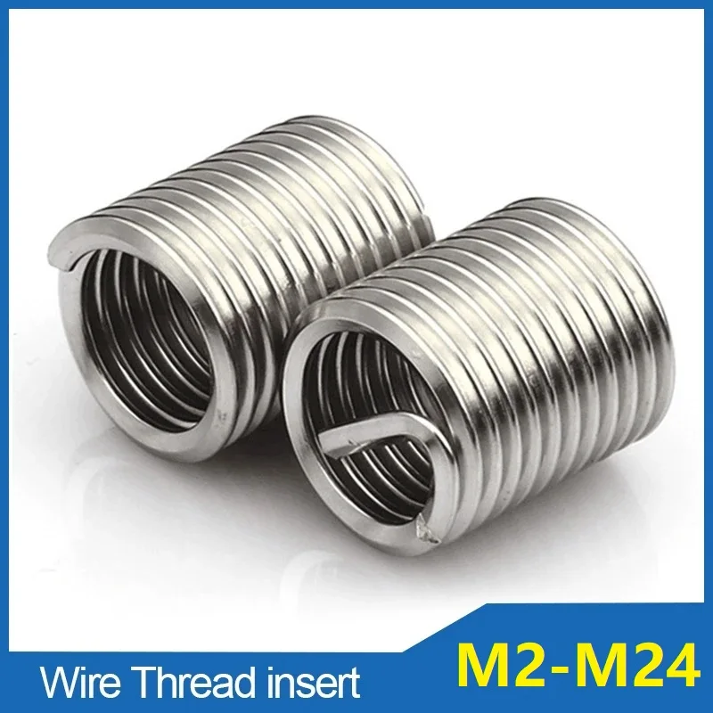 M3 M4 M5 M6 M8 M10 M12 Stainless Steel Helicoil Insert Thread Repair Inserts