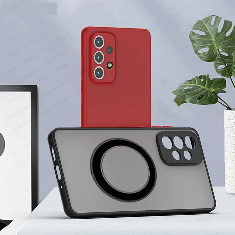 Luxury Magnetic Matte Shockproof Back Cover Case