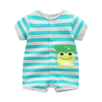 2Pcs/lot Brand Summer Baby Girl Clothes Cotton Jumpsuit Baby Clothing Short sleeve  Infant Boys Clothes 0-24M Baby Rompers 4