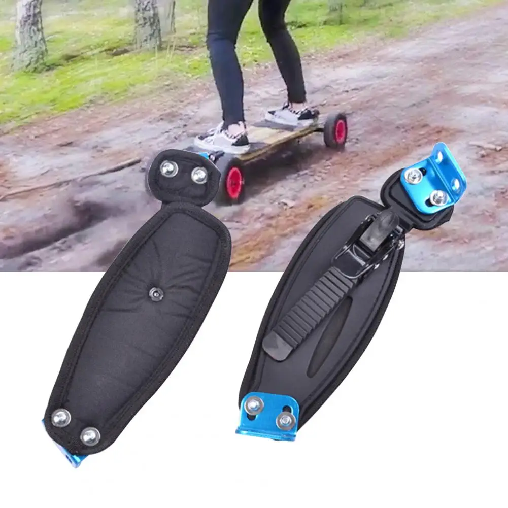 Black 2Pcs Practical Mountain Skateboard Foot Strap Compact Foot