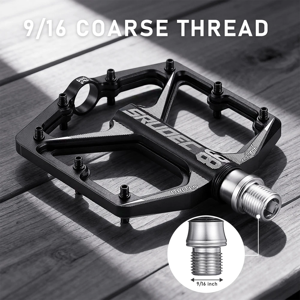 KRSEC S1080 Three Bearing Bicycle Pedals Ultralight Aluminum Alloy - Image 4