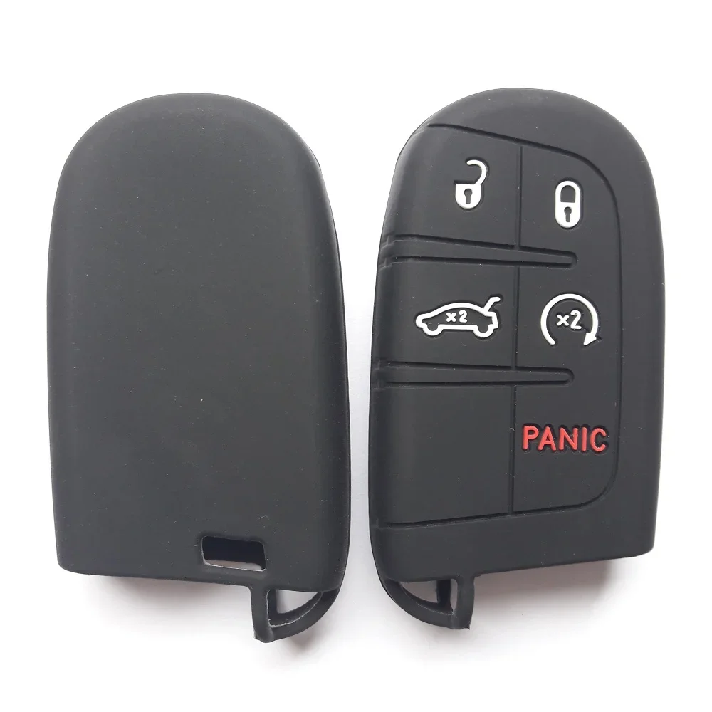 Key Case Key Case Cover Remote Control Case Cover Car Key Silicone Case Fob Remote Holder For Jeep Chrysler Dodge Fiat 500L 50X Toro RAM Cover Smart KEY Protect