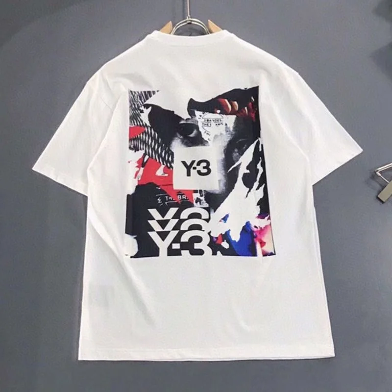

Y-3 Yohji Yamamoto 23SS Early Spring Fashion Brand Y3 Casual Sports T-shirt Loose Digital Printing Short Sleeve Men's Ins brand