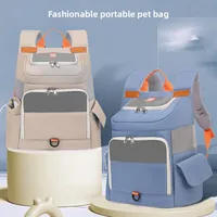 Large Capacity Portable Cat Carrier Backpack for Cats Breathable Outdoor Pet Travel Bag Fashionable Front Chest Pet Carrier