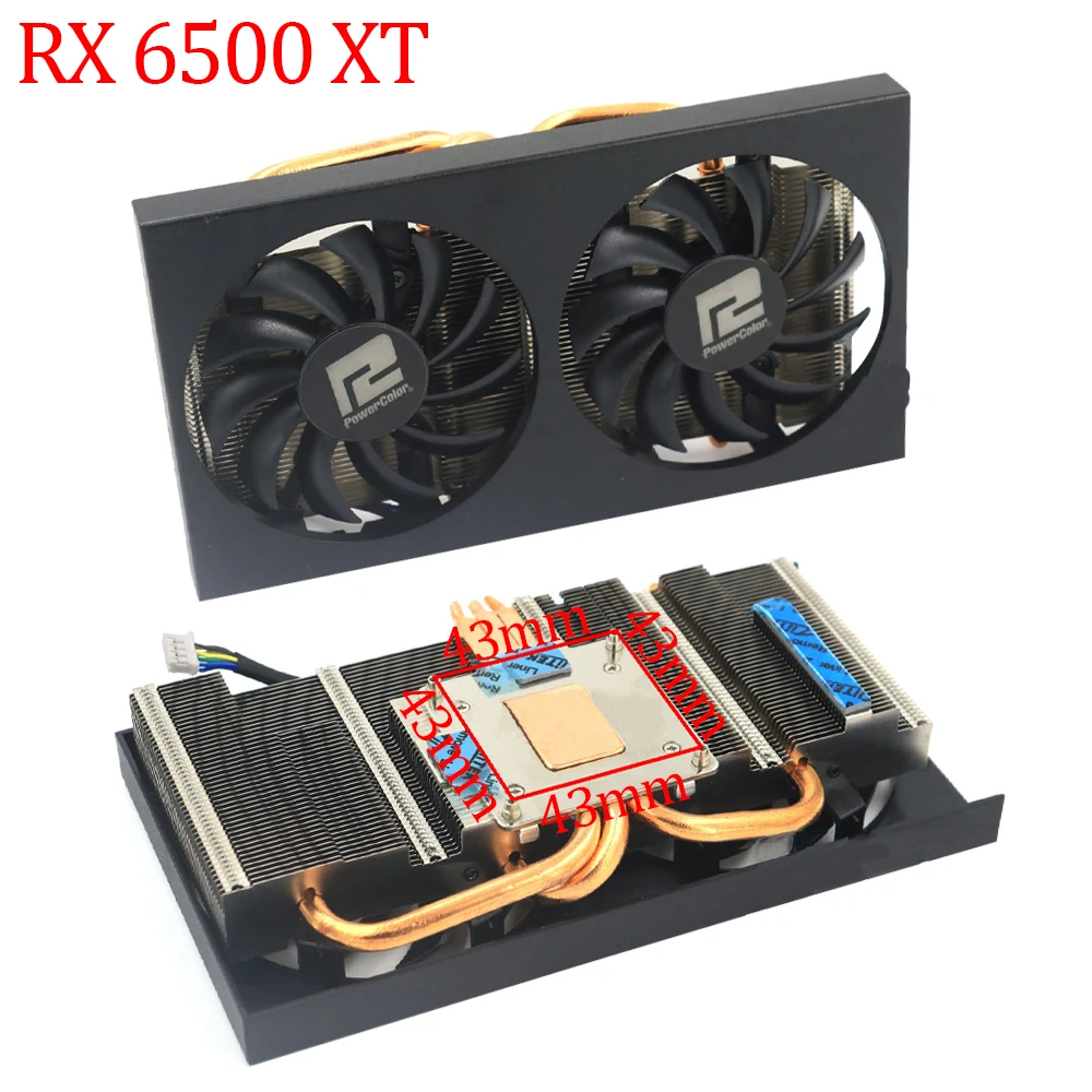 Original For PowerColor RADEON RX 5500XT 5700 5700XT 6500XT 6600