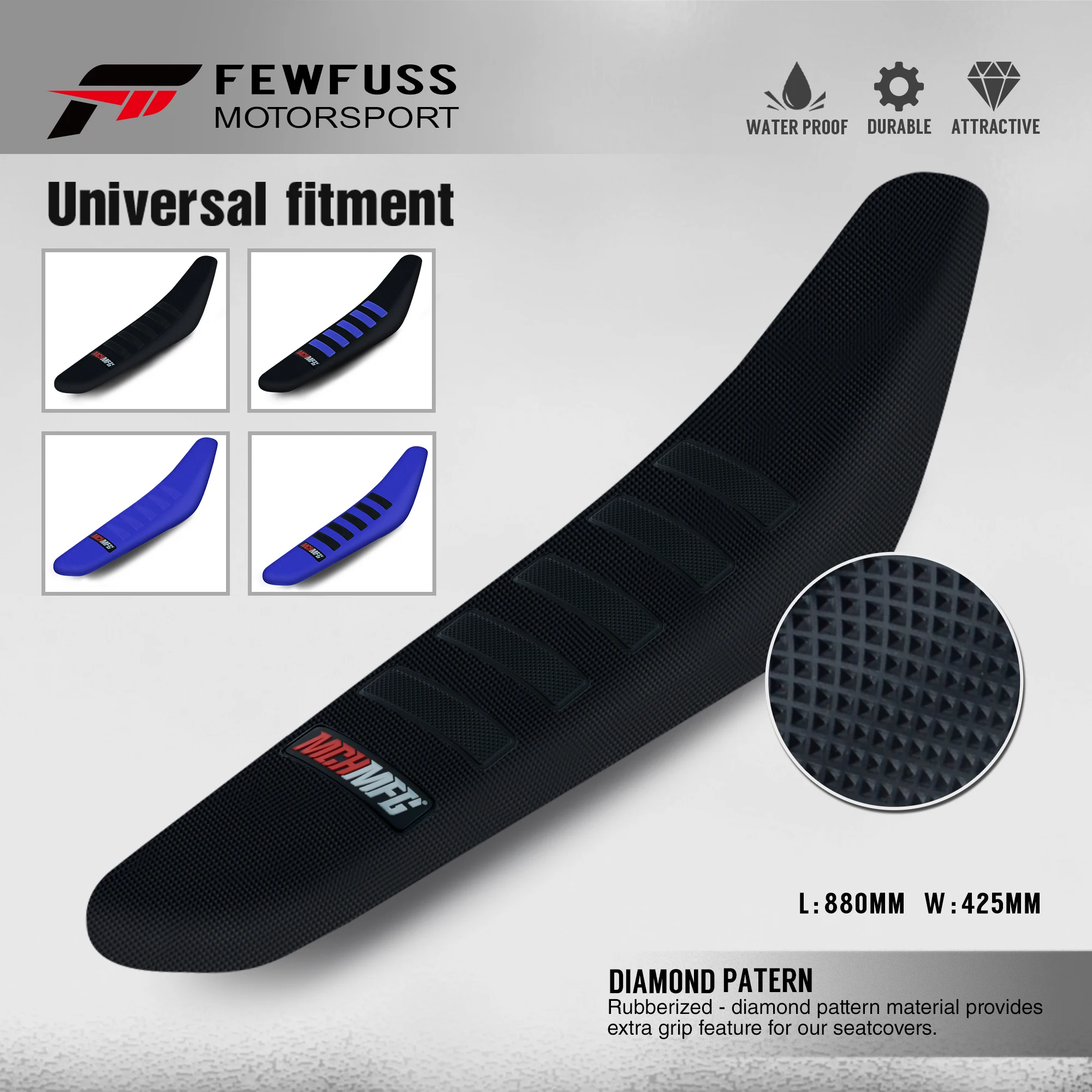 Подушка на сиденье мотоцикла FEWFUSS, водонепроницаемый чехол для KTM Husqvarna, SUZUKI HONDA SXF KXF CRF YZ YAMAHA KAWASAKI