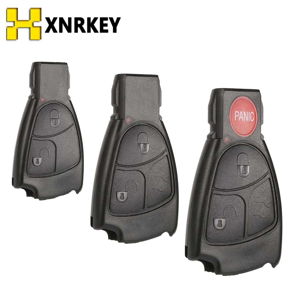 Xnrkey Car Smart Remote Key Shell Fob Case Per Benz B C E S Gml Cls Cla Clk W203 W204 W210 W211 W212 2/3/4 Pulsante Custodia Cover