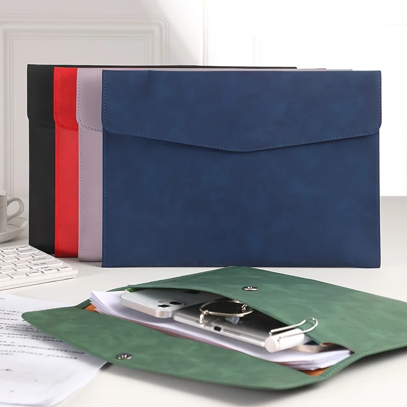 A4 File Storage Bag Simple File Folders Business Office School File Organizer Bags Laptop Sleeve
