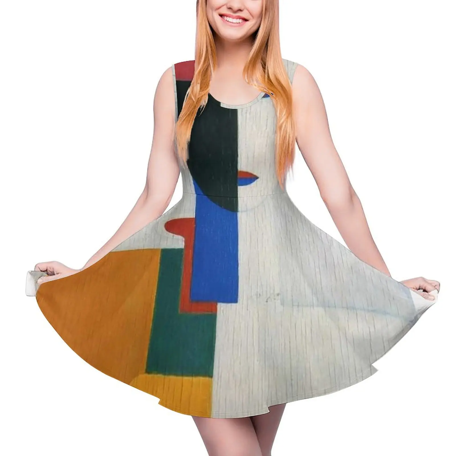 

HD- Woman torso, by Kazimir Malevich. 1932 - High Definition Round Neck Dress dress party night