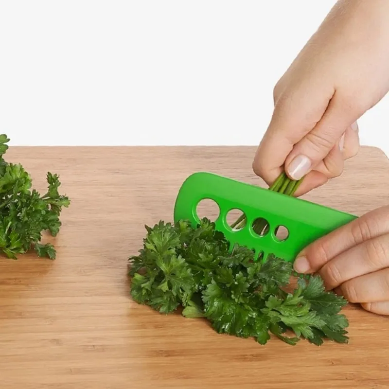 Vegetable peeler Leaf comb Multifunctional Handle Peeling Comb Peeler Fruit and Vegetable Mini Herb Stripper Stem Remover