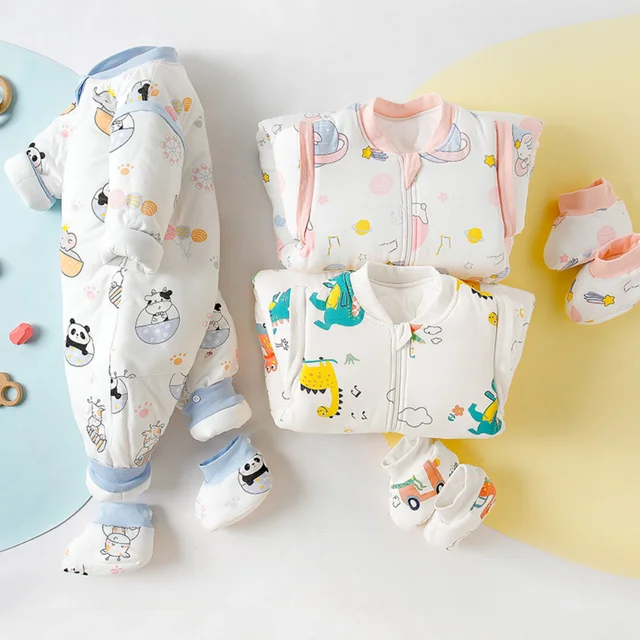 Pyjama pour Bébé Fille et Garçon de 0 à 3 Mois, Sac de Nuit pour  Nouveau-né, Vêtements d'Automne et d'Hiver - AliExpress