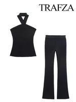 Isabella Neck Halter Long Pant Set 6