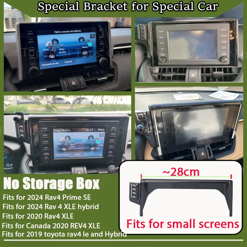 Car Mount Toyota RAV4 XA50 Mobile Phone Holder GPS Screen Fixed Bracket Gravity Stand Auto Accessories