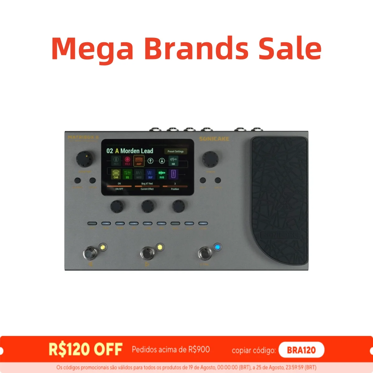 SONICAKEMatriboxIIQME100GuitarBassAmpModelingMultiEffects