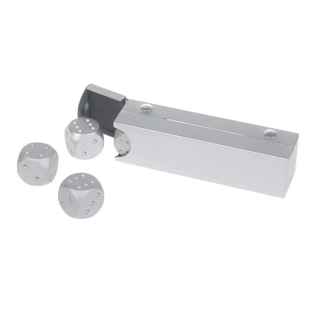 1/2/4PCS Wine Durable Versatile Metal Dice Set Innovative Portable Aluminum Alloy Accessories Whisky Dice Stones Stylish