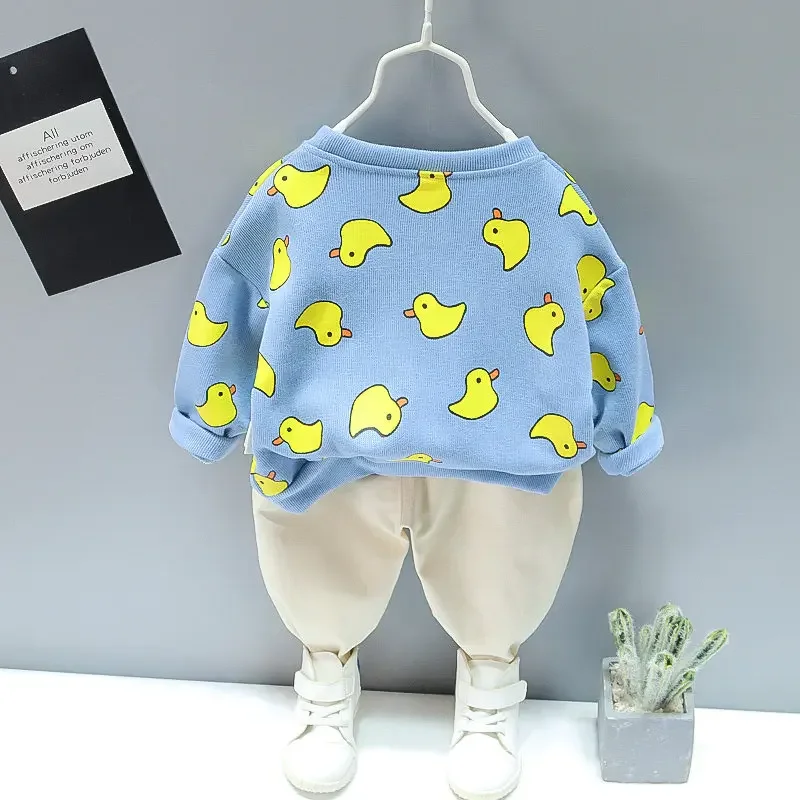 Spring Autumn Children Boys Girls Clothing Suits Fashion Kids Cartoon Full Printe T-shirt Pants 2Pcs/Sets Toddler Tracksuit kids clothing set kids t shirt girls clothing set kids sports suit boys clothing set children sports suit kids sweatshirt set boys tracksuits suit boys tracksuits