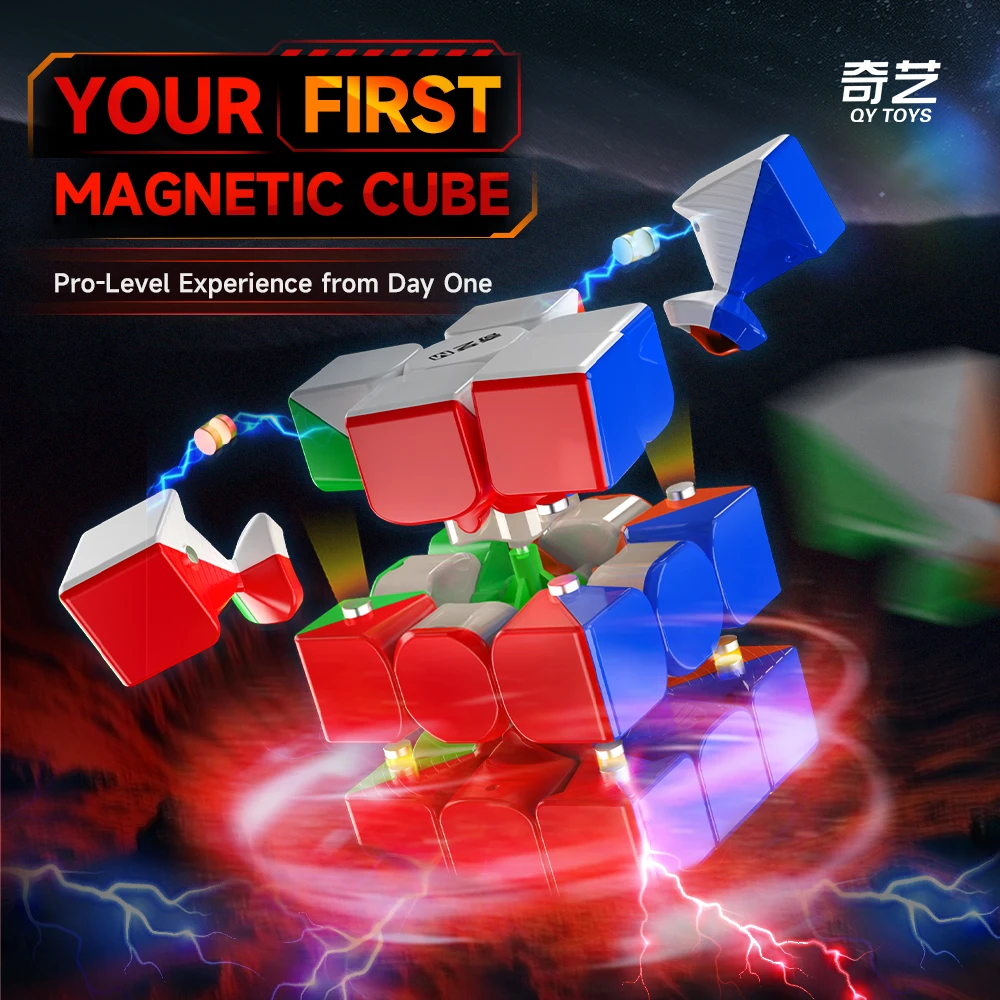 Magic Cube QiYi Warrior Magic Cube 3x3 Magnetic UV Educational Puzzle Magic Cube Toys Children Kids Gift Toy Cubo Magico
