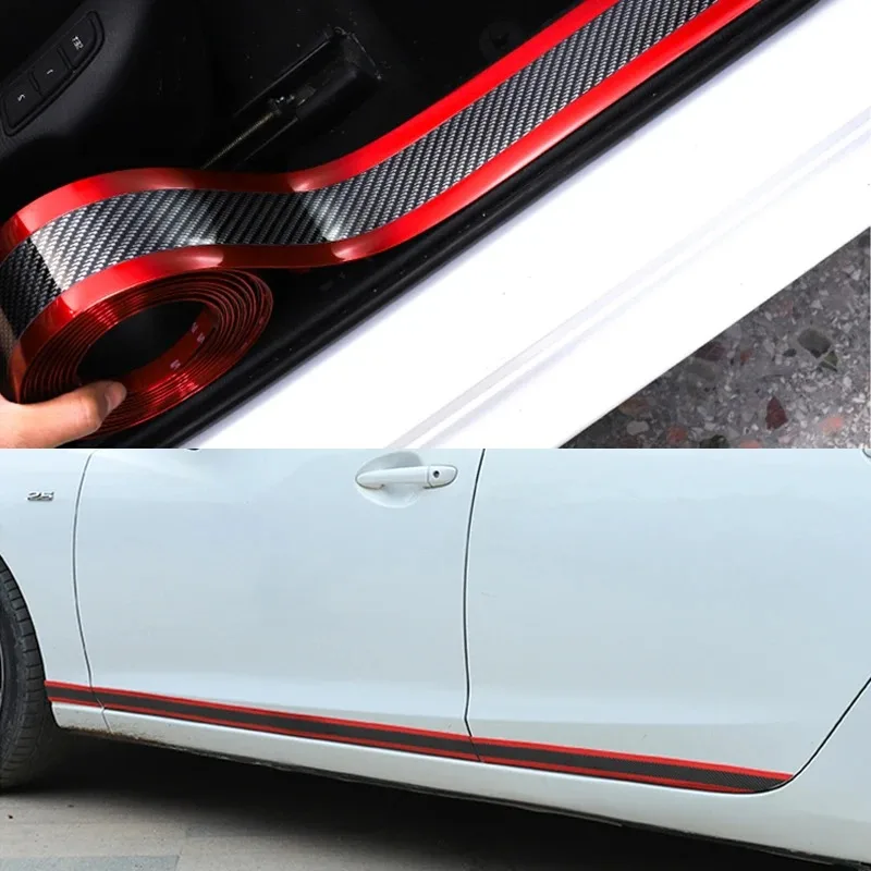 10 Stuks Auto Dorpellijsten Bescherming, Instaplijsten Beschermers Strips Anti Scratch Bumper Film Dorpel Bescherming Voor De Meeste Auto S 2037982942