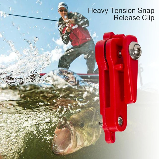 Fishing Clip Easy Installation Adjustable Release Clip Line Fishing Clip  with Hanging Ring Heavy Tension Snap Release Clip - AliExpress