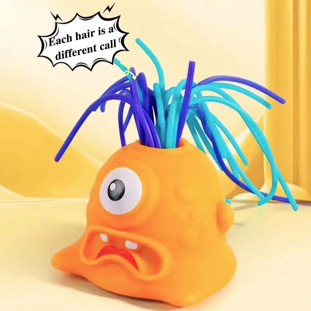 Boys Girls Hair Plucking Toy Colorful Hair Plucking Demon Toy for Stress Relief Anxiety Portable Fidget for Kids Teens